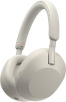 Sony - WH-1000XM5 Wireless Noise-Canceling Over-the-Ear Headphones - Silver - Front_Zoom