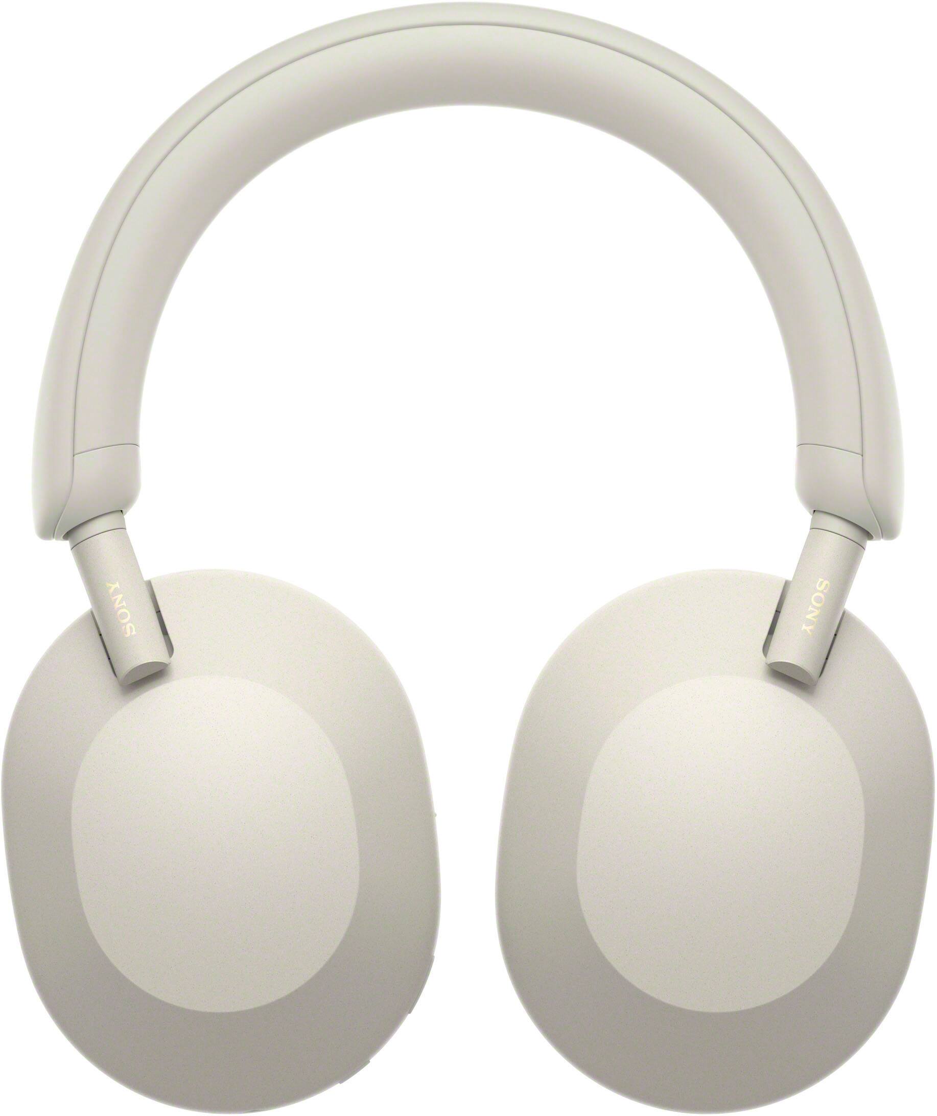 Alt View 11. Sony - WH-1000XM5 Wireless Noise-Canceling Over-the-Ear Headphones - Silver.