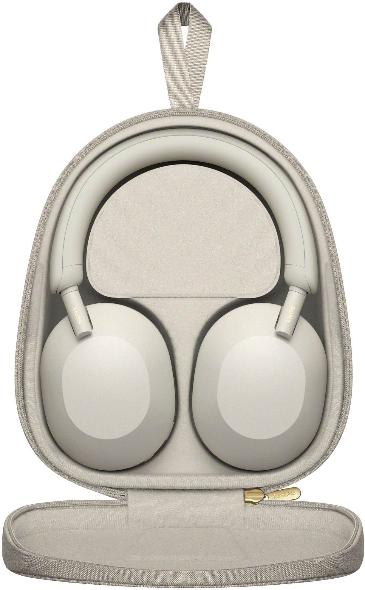 Sony WH-1000XM5 Wireless Noise-Canceling Over-the-Ear Headphones Silver  WH1000XM5/S - Best Buy