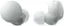 Front. Sony - LinkBuds S True Wireless Noise Canceling Earbuds - White.