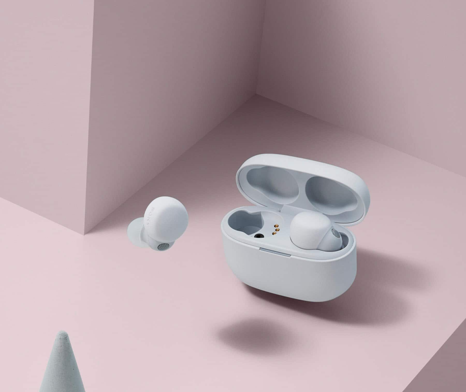 Alt View 17. Sony - LinkBuds S True Wireless Noise Canceling Earbuds - White.