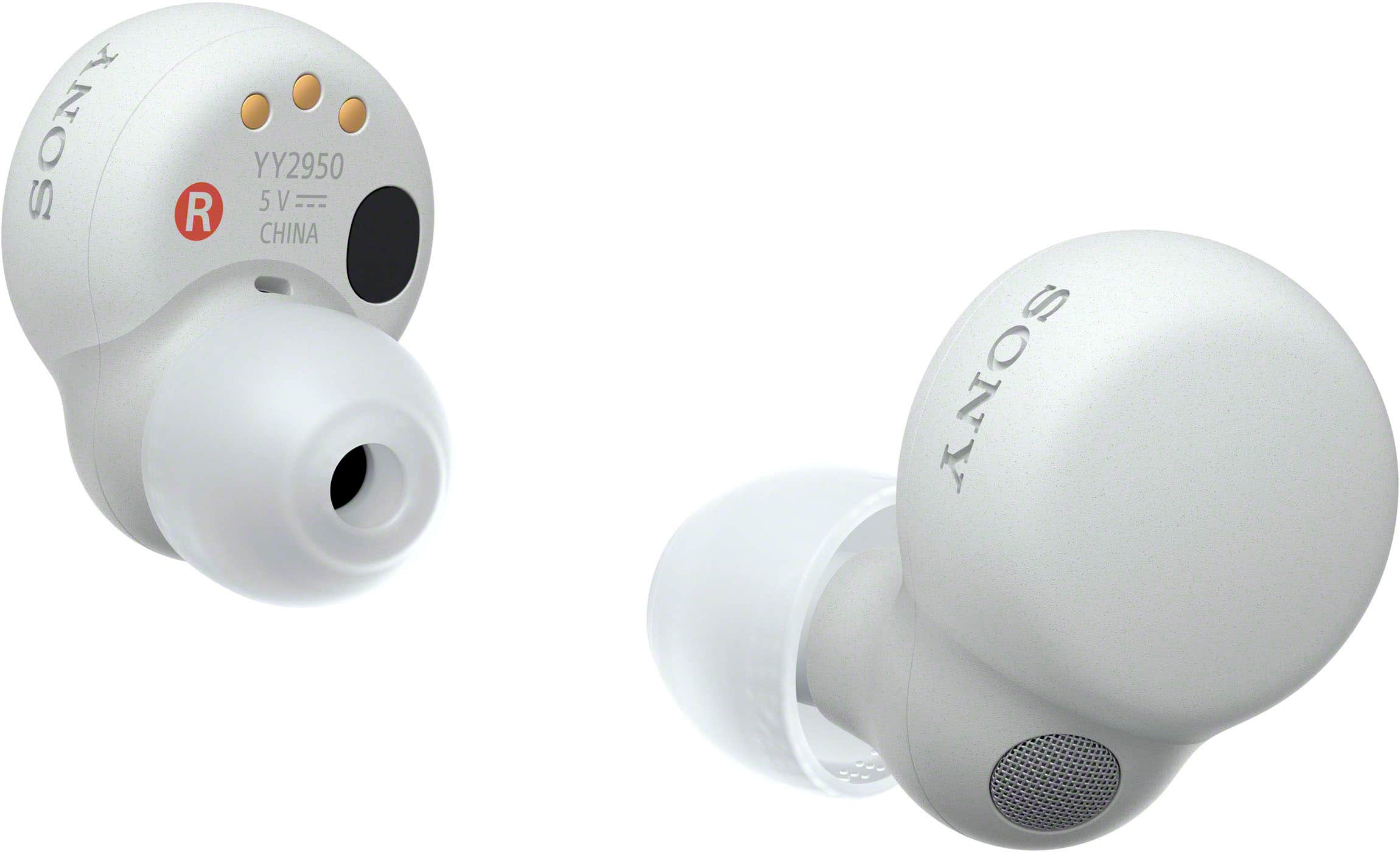 Left. Sony - LinkBuds S True Wireless Noise Canceling Earbuds - White.