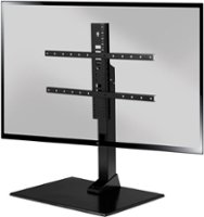SANUS Elite - Swivel TV Stand for TVs 40"-86" - Sturdy Base with Swivel, Height Adjustment, and Cable Management - Black - Front_Zoom