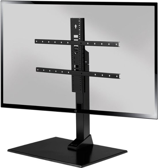 Front Zoom. SANUS Elite - Swivel TV Stand for TVs 40"-86" - Sturdy Base with Swivel, Height Adjustment, and Cable Management - Black.