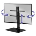Angle Zoom. SANUS Elite - Swivel TV Stand for TVs 40"-86" - Sturdy Base with Swivel, Height Adjustment, and Cable Management - Black.