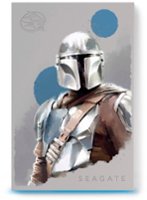 Seagate - The Mandalorian Drive SE FireCuda 2TB External USB 3.2 Gen 1 Hard Drive Officially-Licensed with Blue LED Lighting - Front_Zoom