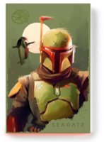 Seagate - Boba Fett Drive SE FireCuda 2TB External USB 3.2 Gen 1 Hard Drive Officially-Licensed with Red LED Lighting - Front_Zoom