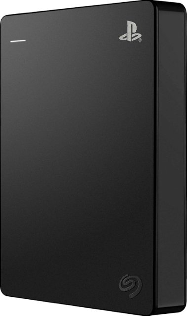 Front. Seagate - Game Drive for PlayStation Consoles 4TB External USB 3.2 Gen 1 Portable Hard Drive - Black.