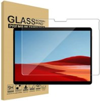 Techprotectus - Tempered Glass Screen Protector for Microsoft Surface Pro 8 13 inch/Surface Pro X - Front_Zoom