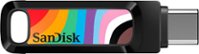 SanDisk - Ultra Dual Drive Go Rainbow Pride Edition 128GB USB Type-A/USB Type-C Flash Drive - Rainbow - Front_Zoom