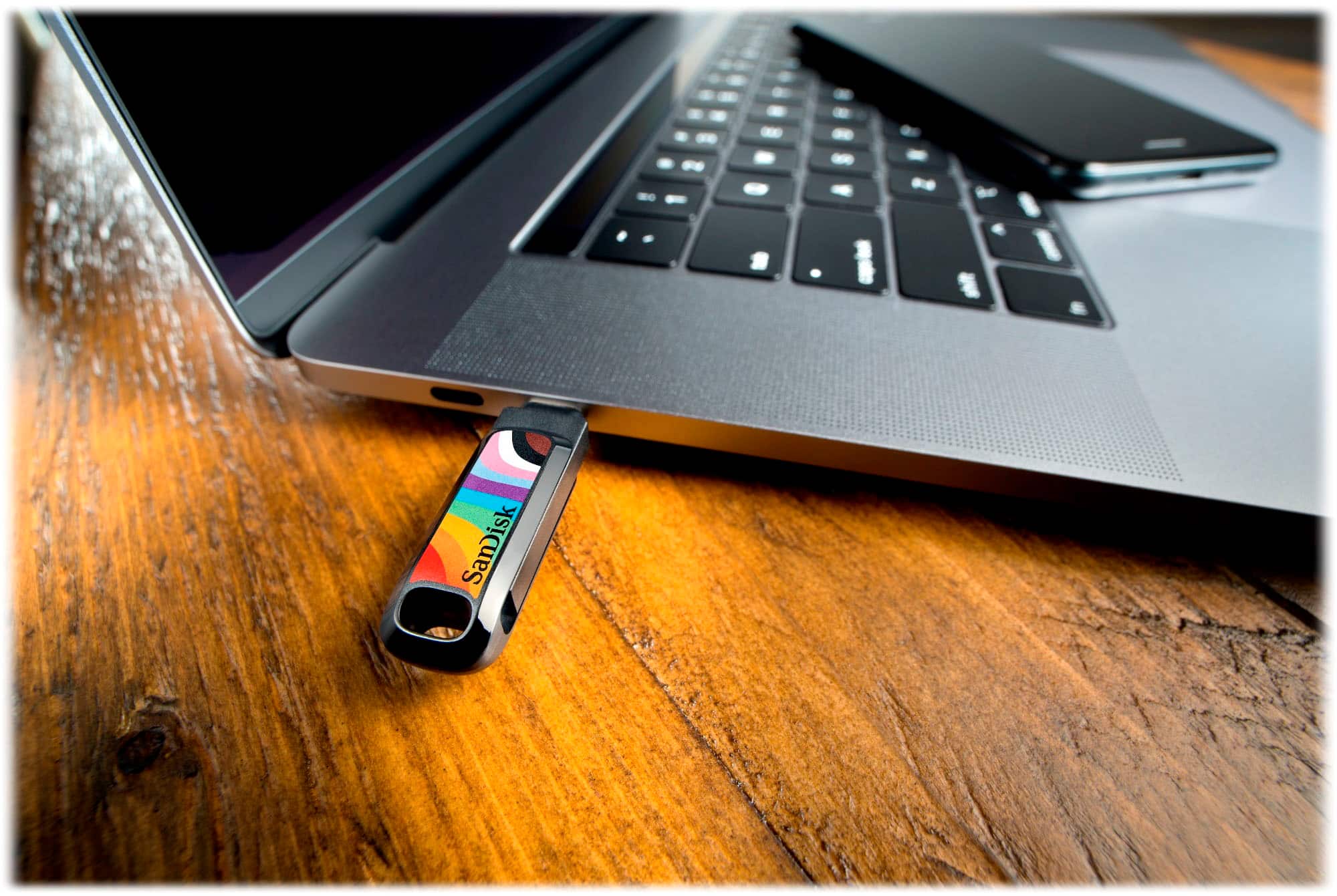 Alt View 18. SanDisk - Ultra Dual Drive Go Rainbow Pride Edition 128GB USB Type-A/USB Type-C Flash Drive - Rainbow.