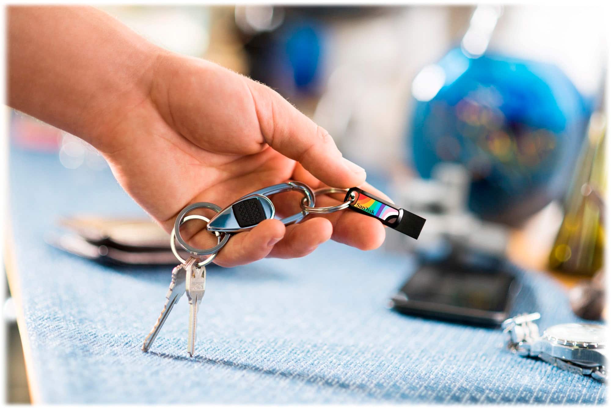 Alt View 19. SanDisk - Ultra Dual Drive Go Rainbow Pride Edition 128GB USB Type-A/USB Type-C Flash Drive - Rainbow.