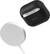 Alt View 15. Insignia™ - Magnetic Leather Case for Apple AirPods (3rd Generation) - Black.
