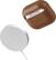 Alt View 15. Insignia™ - Magnetic Leather Case for Apple AirPods (3rd Generation) - Brown.