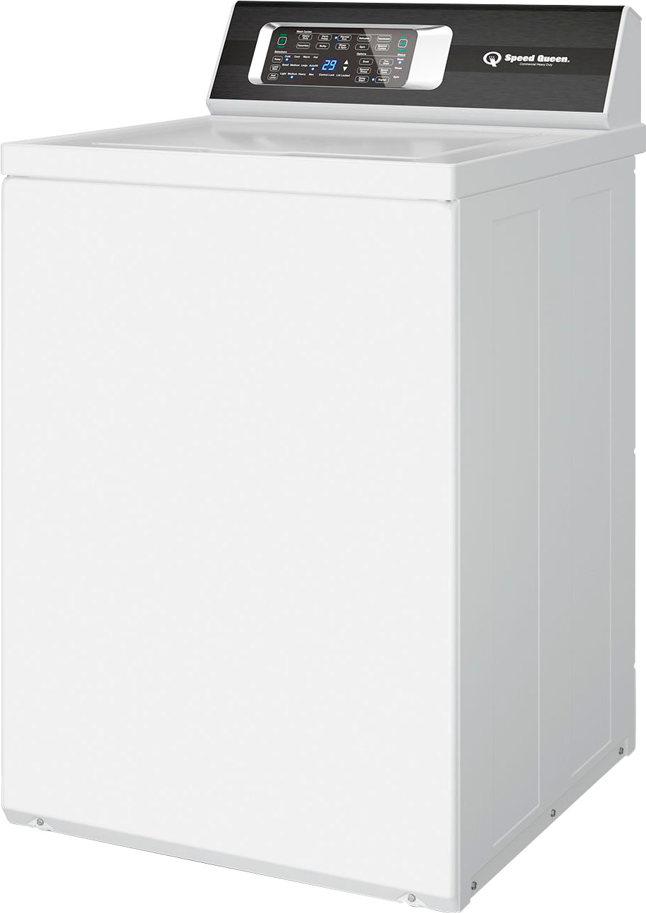 Angle View: GE - 2.8 Cu. Ft. Top Load Washer with Portable - White/Black