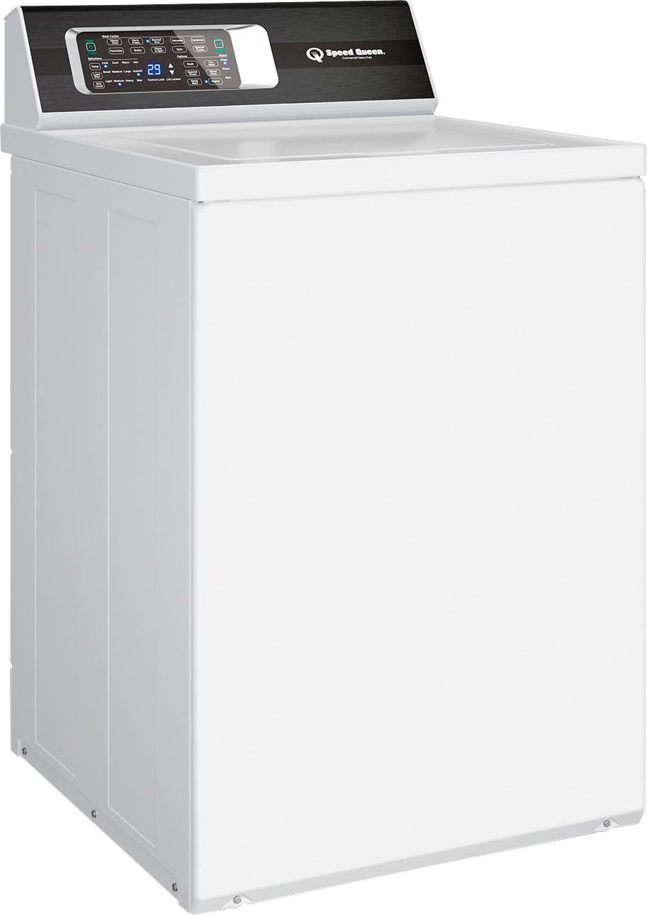 Left View: GE - 2.8 Cu. Ft. Top Load Washer with Portable - White/Black