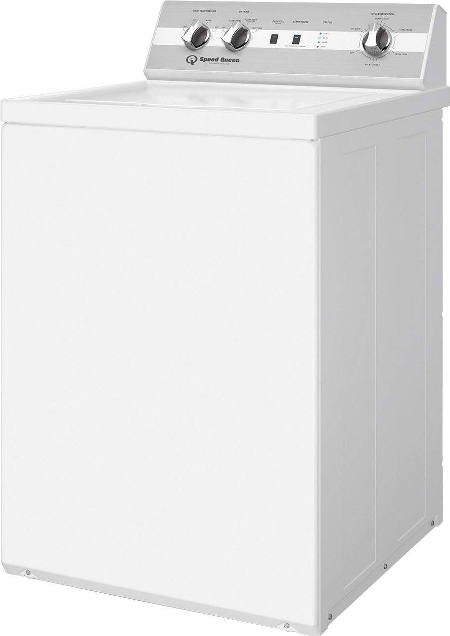Angle View: GE - 2.8 Cu. Ft. Top Load Washer - White/Black