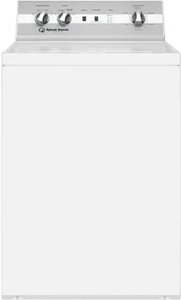 Front. Speed Queen - TC5 CLASSIC TOP LOAD WASHER - White.