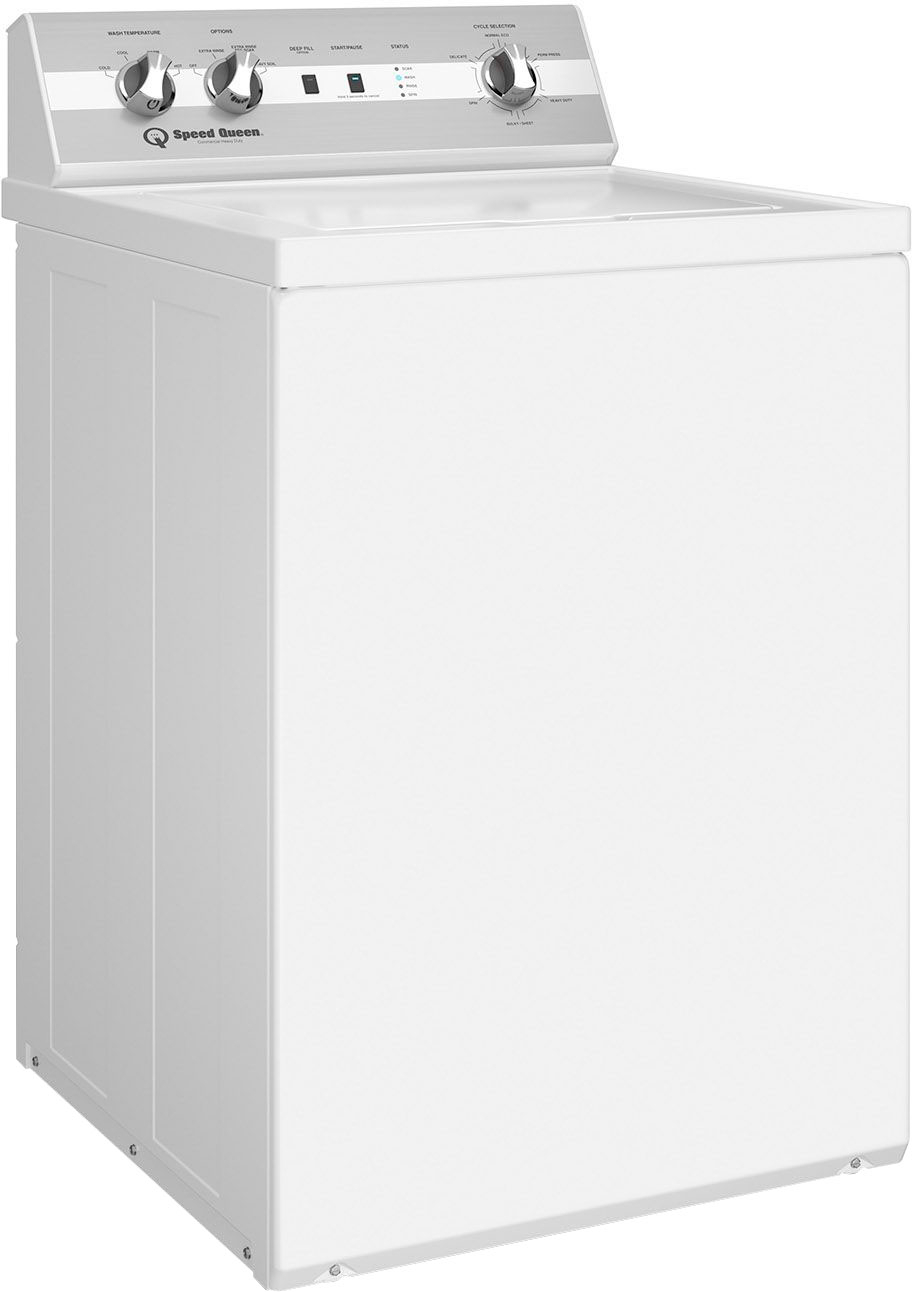 Left View: GE - 2.8 Cu. Ft. Top Load Washer - White/Black