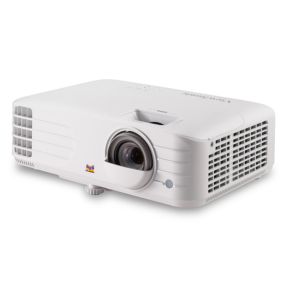 Angle View: ViewSonic PX703HDH 1080p Projector, 3500 Lumens, SuperColor, DLP, 3D Blu-ray Ready, Dual HDMI - White