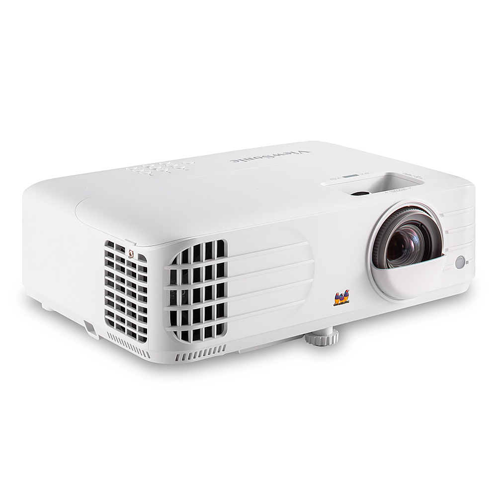 Left View: ViewSonic PX703HDH 1080p Projector, 3500 Lumens, SuperColor, DLP, 3D Blu-ray Ready, Dual HDMI - White