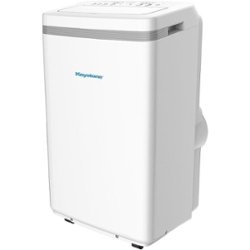 Keystone - 250 Sq. Ft. Portable Air Conditioner with Dehumidifier - White - Front_Zoom