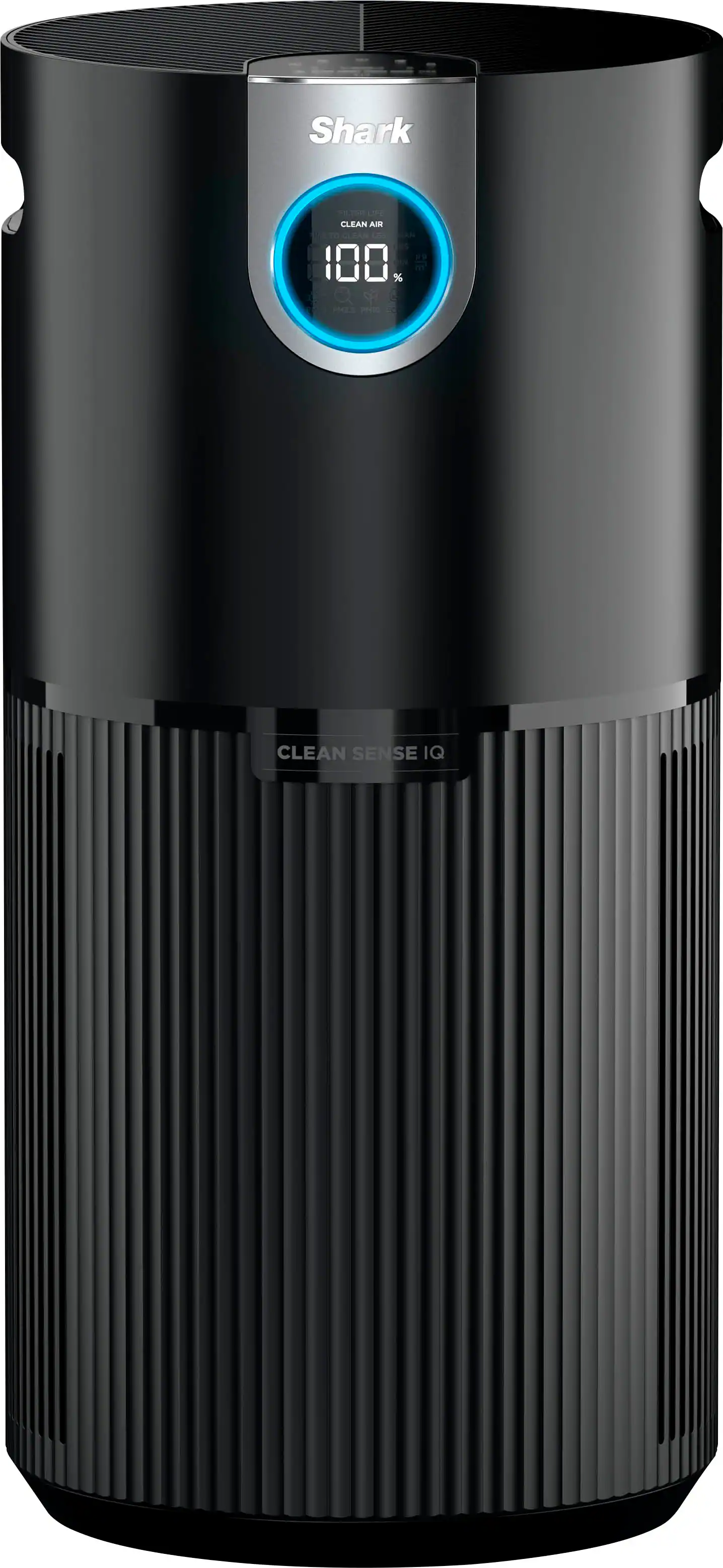 Front. Shark - Air Purifier MAX with True NanoSeal HEPA, Cleansense IQ, Odor Lock, Cleans up to 1200 Sq. Ft - Charcoal Grey.