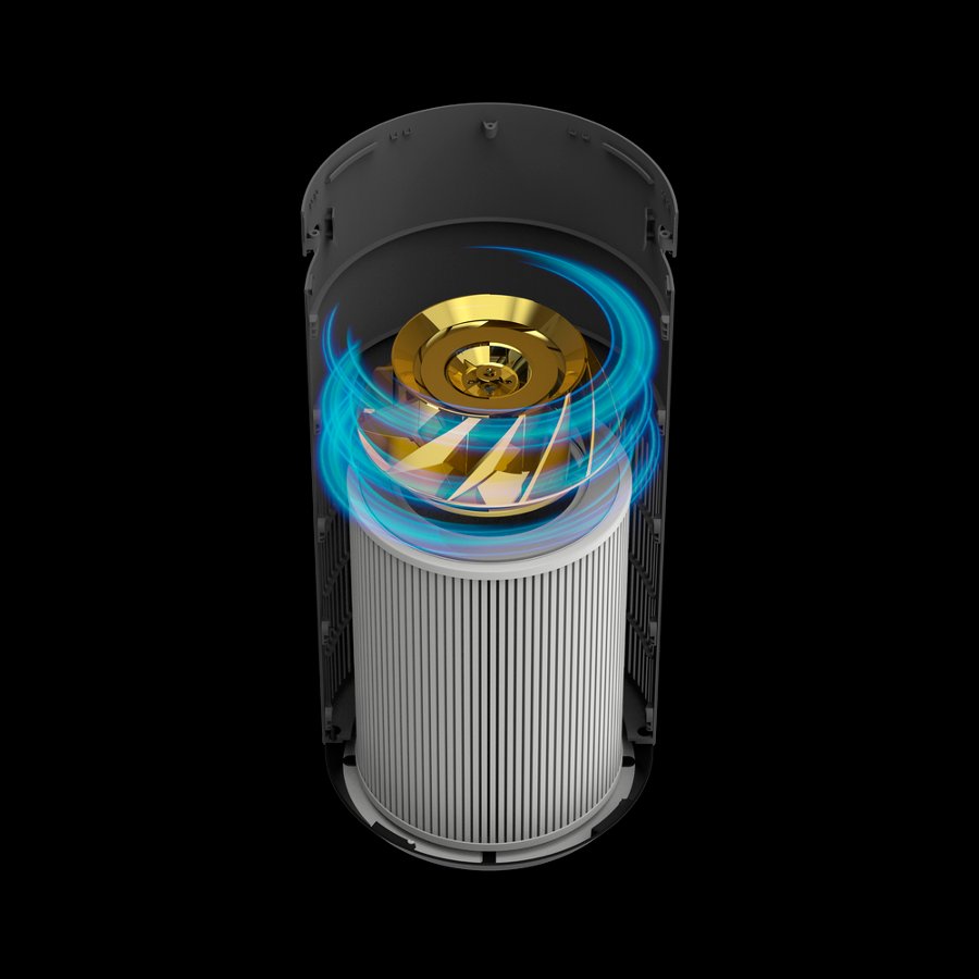 Alt View 26. Shark - Air Purifier MAX with True NanoSeal HEPA, Cleansense IQ, Odor Lock, Cleans up to 1200 Sq. Ft - Charcoal Grey.
