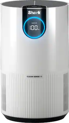 Front. Shark - Clean Sense Air Purifier 500, Clean Sense IQ, NanoSeal True HEPA, 500 sq. ft., Filters 99.9% of allergens, Pro Odor Lock - White.