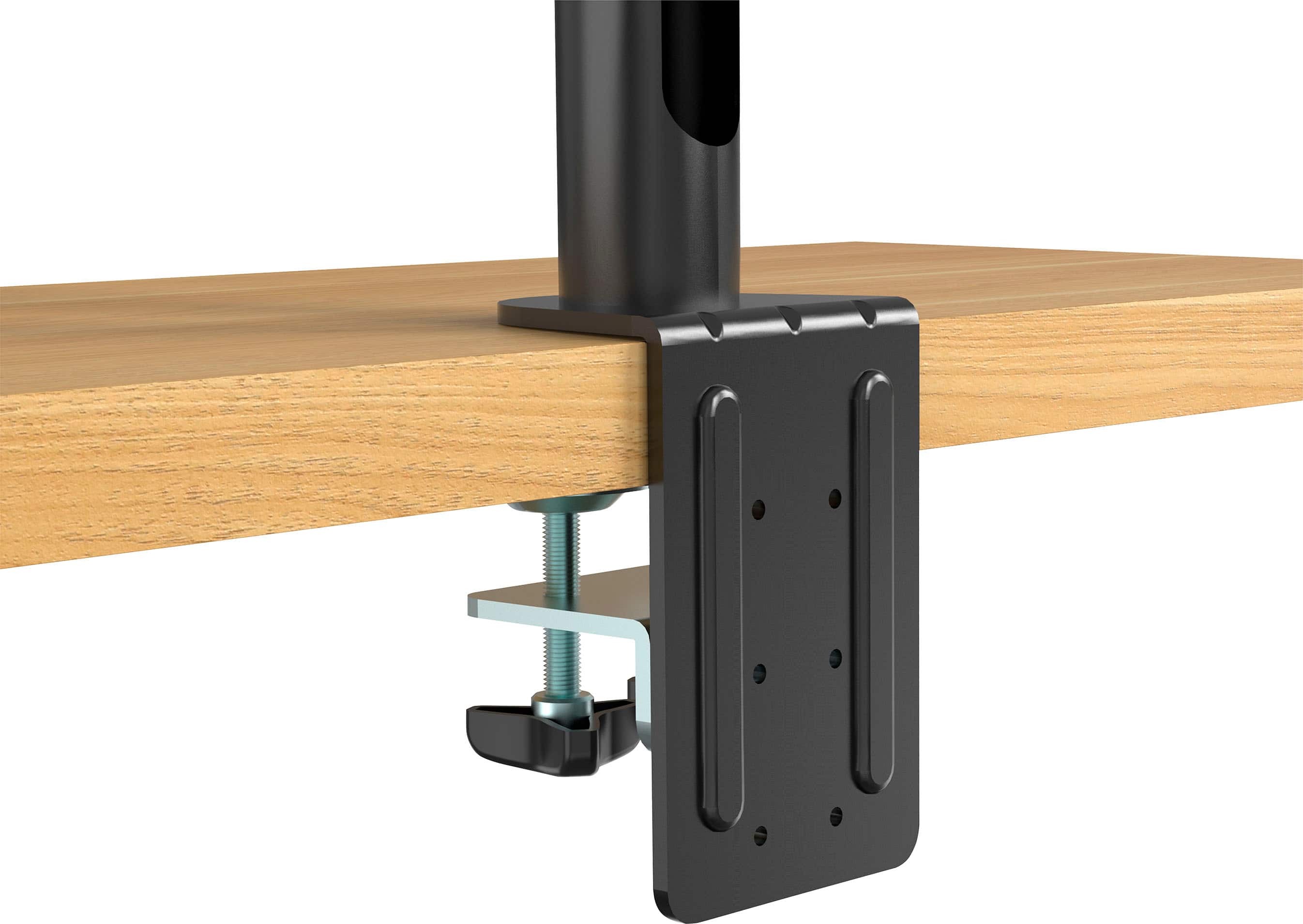 Alt View 11. Insignia™ - Dual Screen Desktop Mount for Monitors up to 30" - Black.