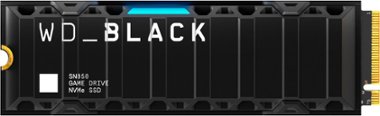 WD - BLACK SN850 2TB Internal SSD PCIe Gen 4 x4 Officially Licensed for PS5 with Heatsink - Front_Zoom
