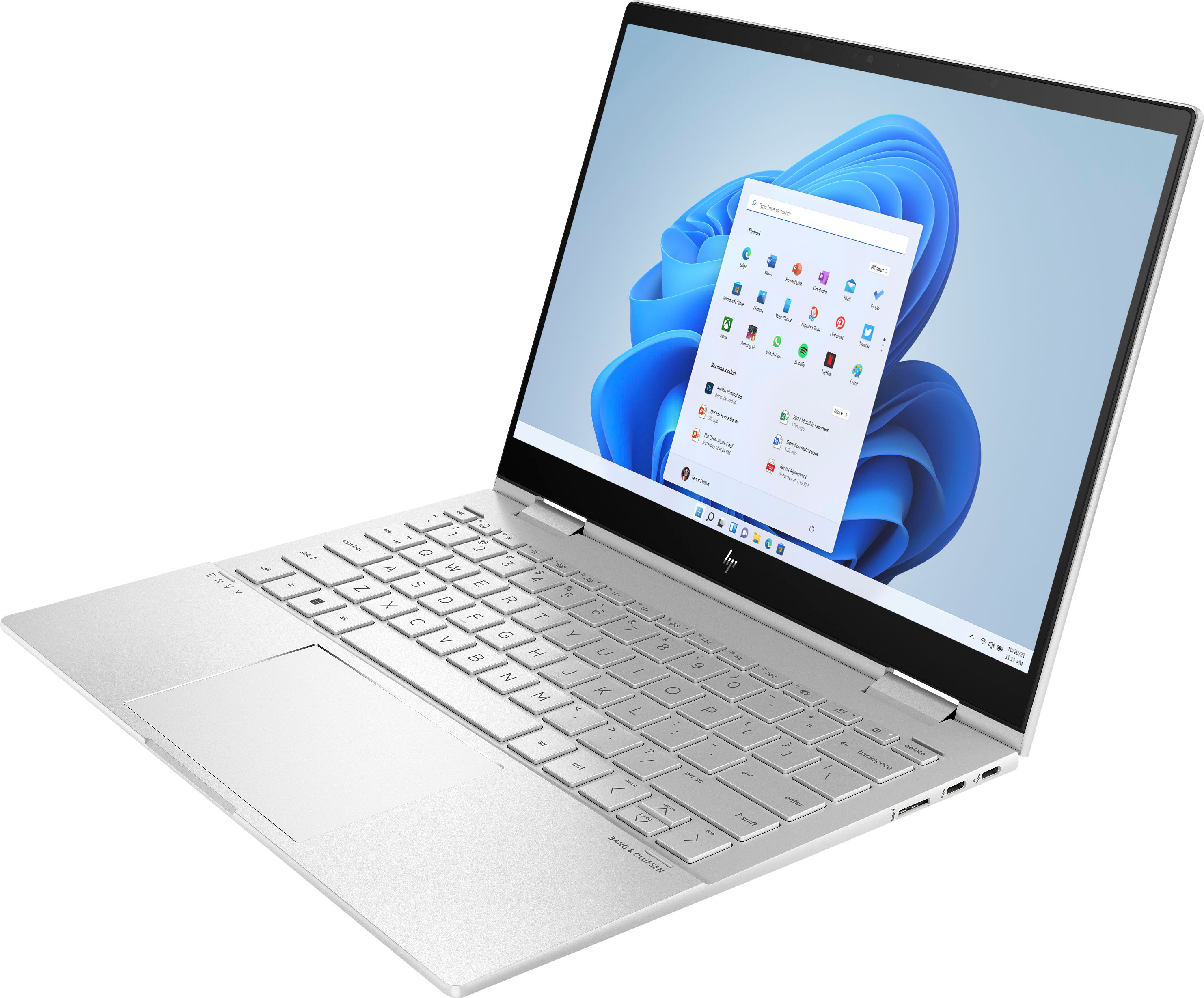 HP - ENVY 2-in-1 13.3" Touch-Screen Laptop - Intel Evo Platform - Core i7 - 8GB Memory - 512GB SSD - Natural Silver
