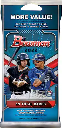 Front. MLB - 2022 MLB Topps Bowman Baseball Fat Pk.