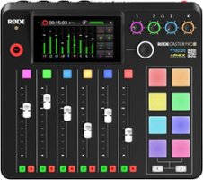 RØDE - RØDECaster Pro II Integrated Audio Production Studio - Black - Front_Zoom