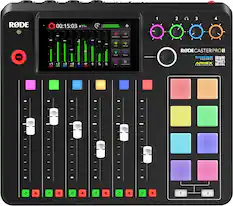 Front. RØDE - RØDECASTER PRO II Integrated Audio Production Studio - Black.