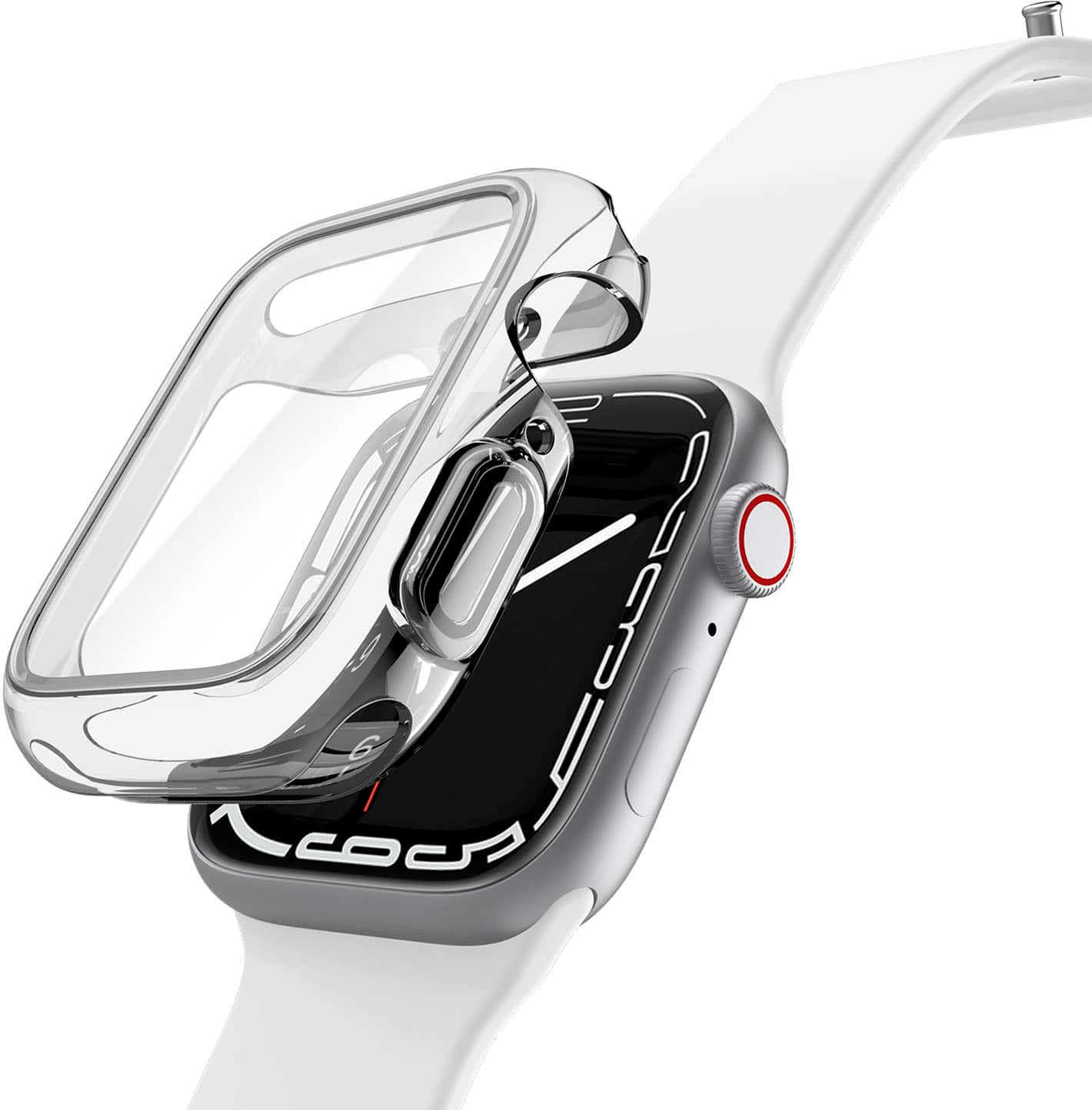 Left. Raptic - 360x for 45mm Apple Watch - Clear.
