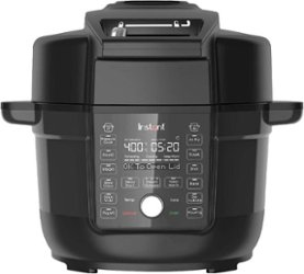 Instant Pot - Duo Crisp with Ultimate Lid Multi-Cooker + Air Fryer, 6.5 Quart - Black - Angle_Zoom
