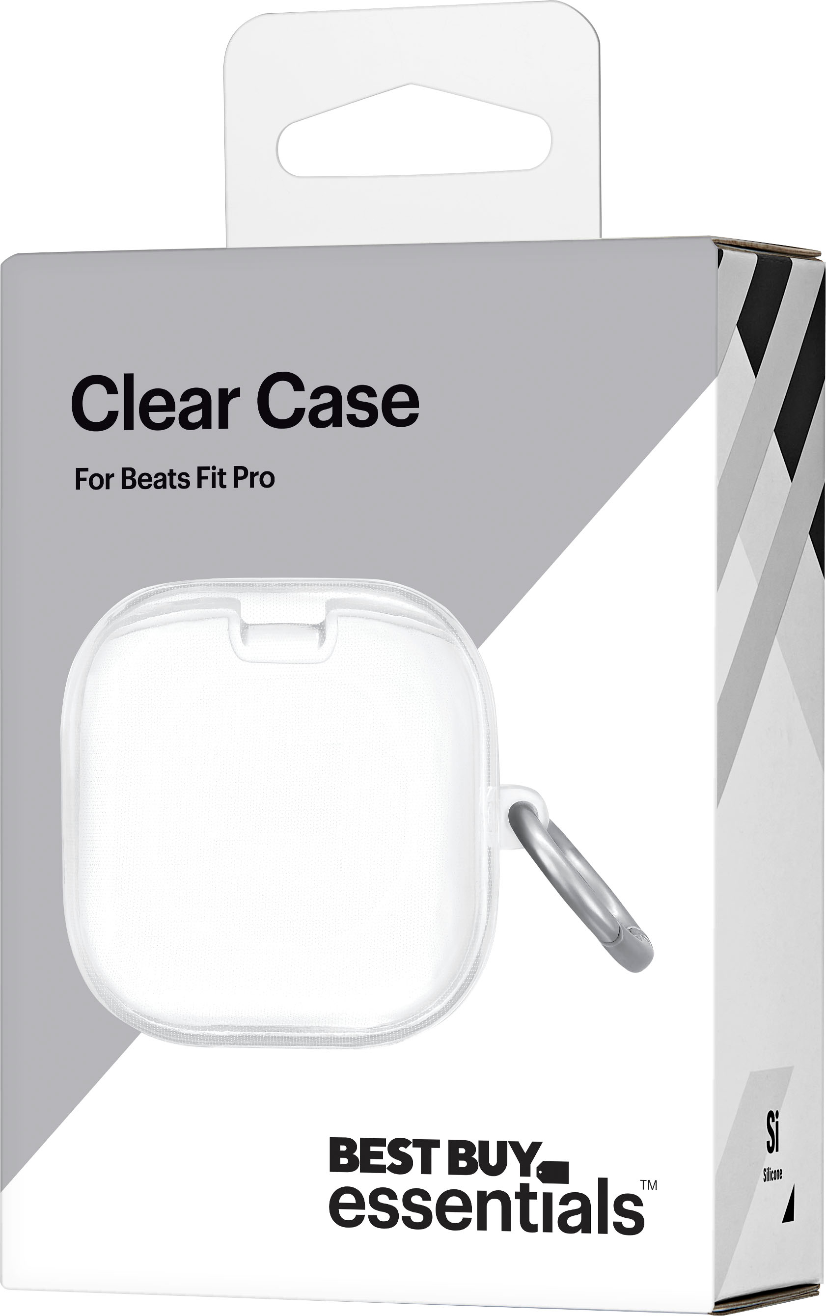 Best Buy essentials™ Silicone Case for Beats Fit Pro Clear BE