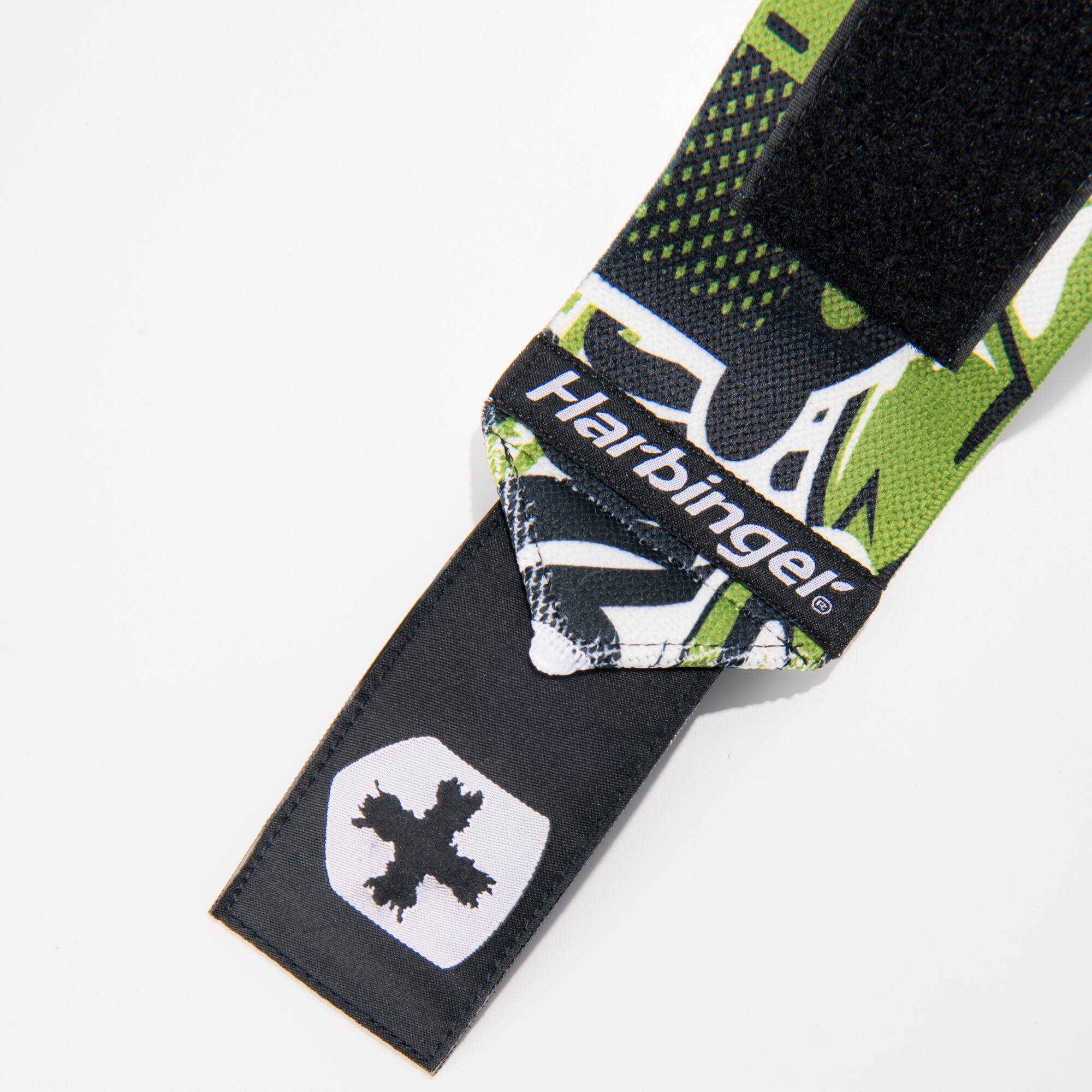 Alt View 4. Harbinger - Harbinger 18" Red Line Wrist Wraps - Graffiti Green - Graffiti Green.