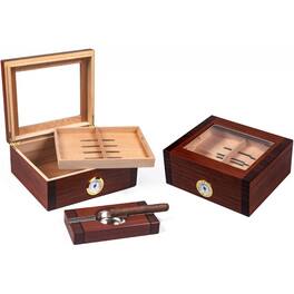 Prestige - Sovereign Gift Set humidor - Rosewood Two-Tone Finish