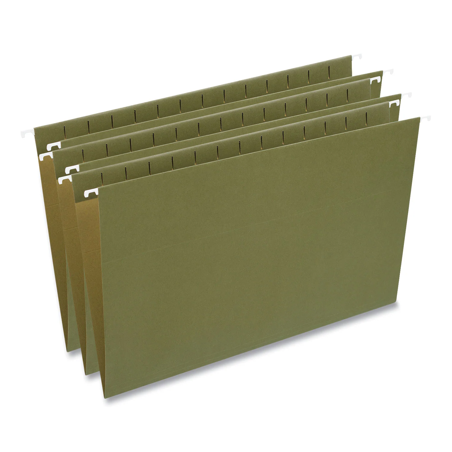 Universal - Hanging File Folders Legal Size 1/5 Cut Tabs Standard Green 50 per Carton