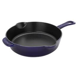 Staub - Cast Iron 8.5-inch Traditional Deep Skillet - Dark Blue