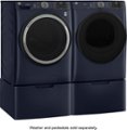 Alt View Zoom 1. GE - 7.8 Cu. Ft. Smart Electric Dryer with Sanitize Cycle - Sapphire Blue.
