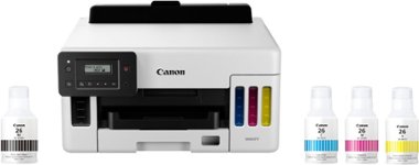 Canon - MAXIFY MegaTank GX5020 Wireless All-In-One Inkjet Printer - White - Front_Zoom