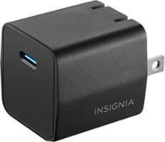 Insignia™ - 30W USB-C Compact Wall Charger for MacBook Air, iPad and More - Black - Alt_View_Zoom_11
