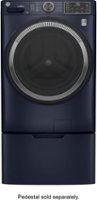 GE - 4.8 Cu. Ft. High Efficency Stackable Smart Front Load Washer with Microban Technology - Sapphire blue - Angle_Zoom