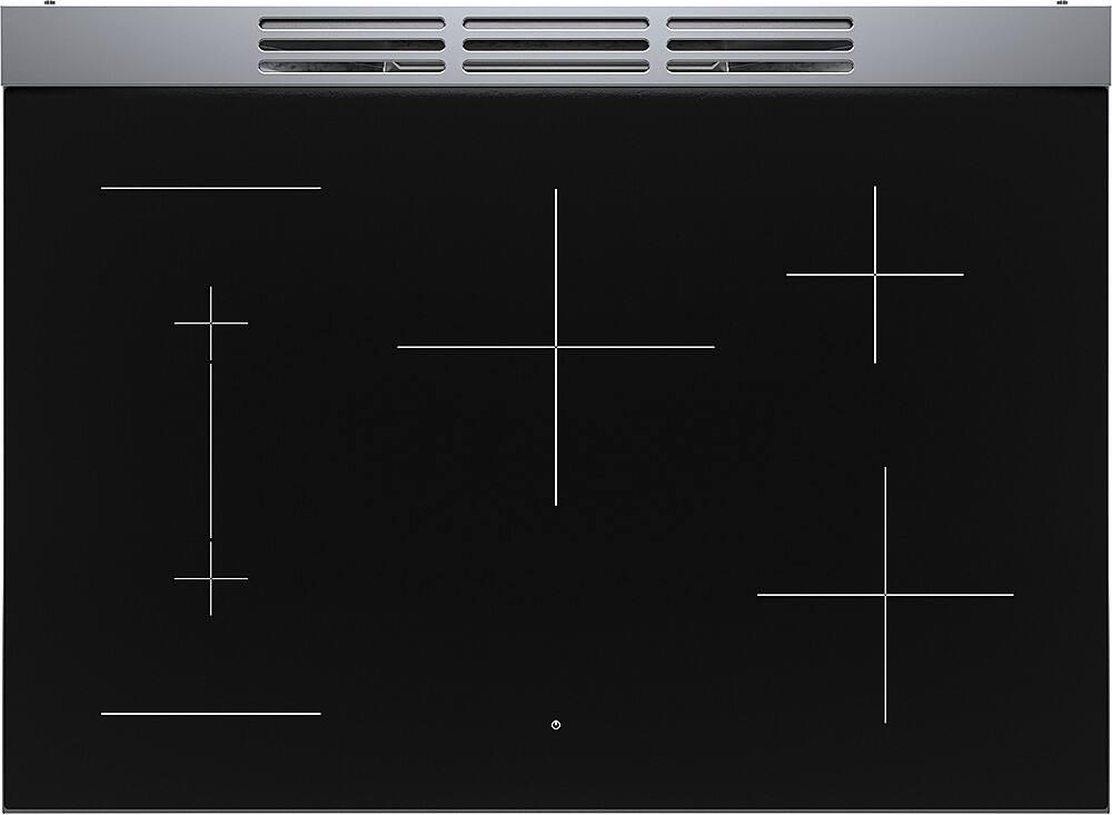 Alt View 2. Bosch - 800 Series 3.7 Cu. Ft. Freestanding Electric Induction Industrial Style Range - Stainless Steel.