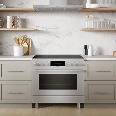 Bosch 800 Series 3.7 Cu. Ft. Freestanding Electric Induction Range Bosch 800 Series 3.7 Cu. Ft. Freestanding Electric Induction Range