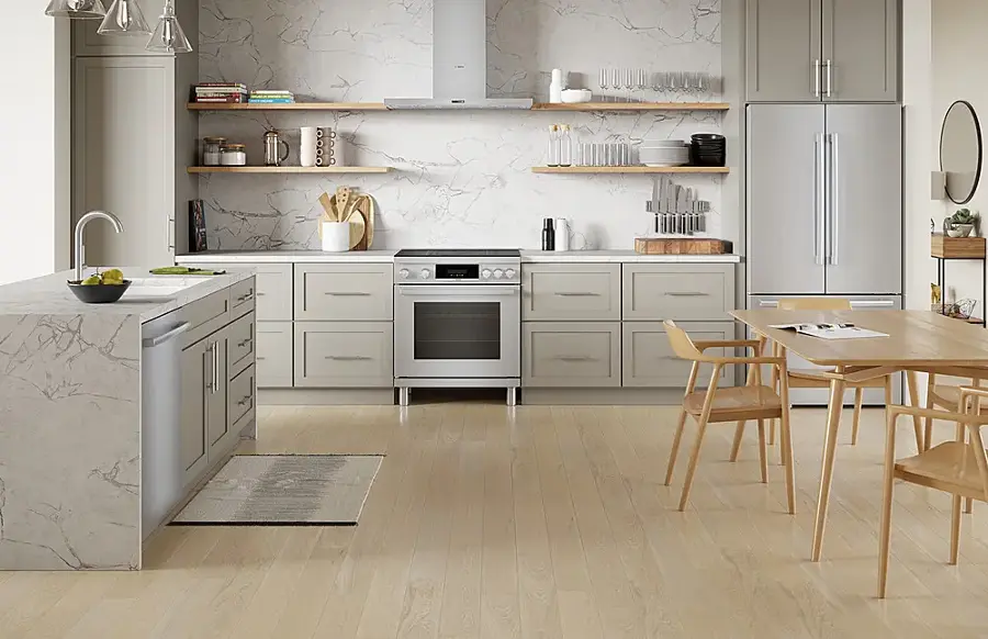 Alt View 15. Bosch - 800 Series 3.9 Cu. Ft. Freestanding Electric Induction Industrial Style Range - Stainless Steel.