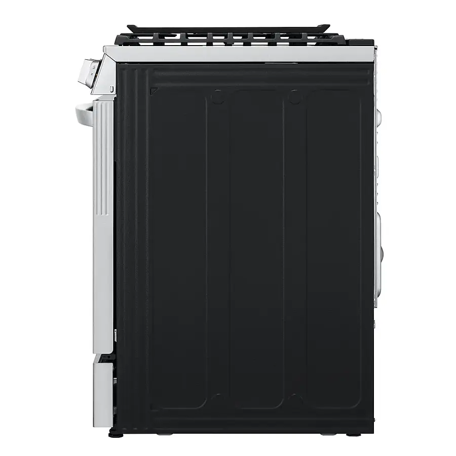 Alt View 29. LG - 6.3 Cu. Ft. Smart Slide-in Dual Fuel True Convection Range with EasyClean and Air Fry - PrintProof Stainless Steel.